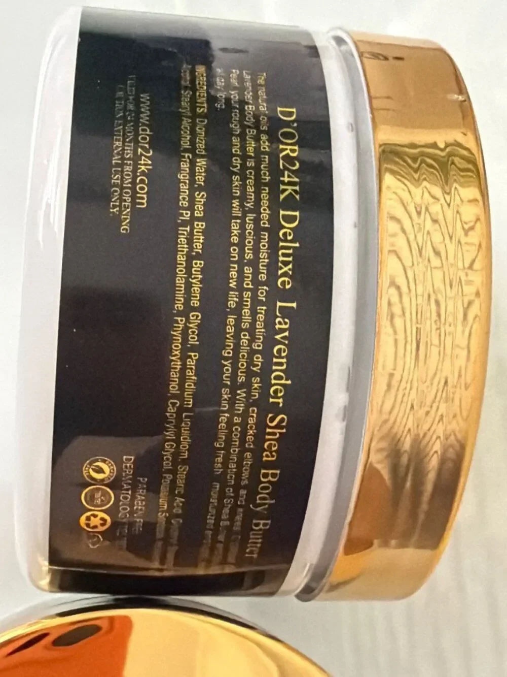 D’OR24K Deluxe Shea Lavender South Sea Pearl Body Butter Scrub & Body